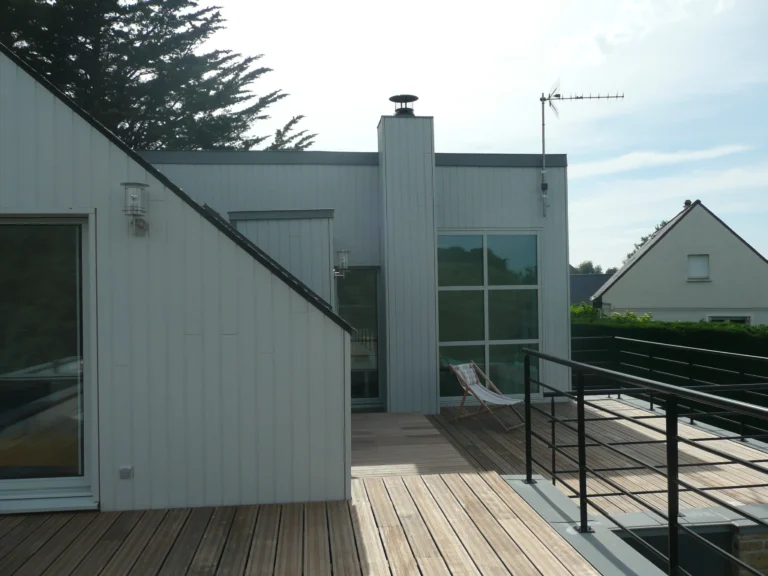 Extension de maison à Sarzeau, création d’un étage et d’un escalier