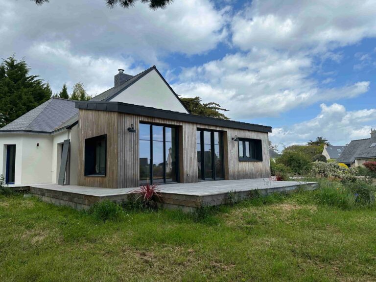 Extension maison bois à Saint-Gildas-de-Rhuys