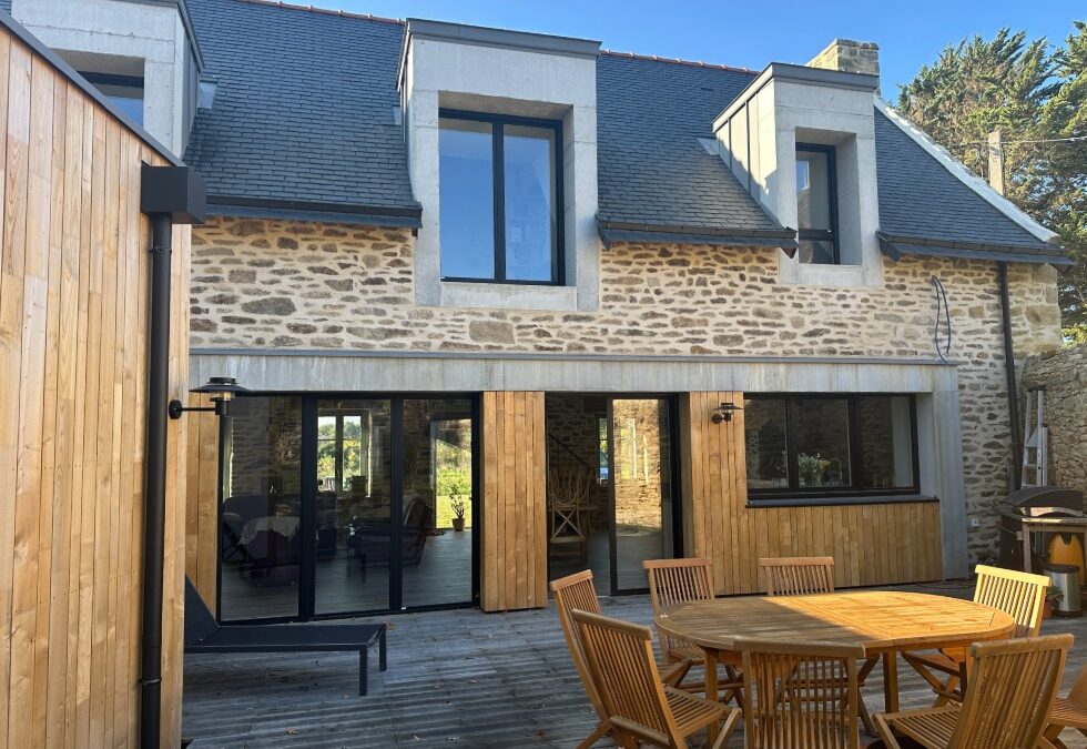 Rénovation d&rsquo;une longère à Sarzeau : agrandir et moderniser un lieu de vie